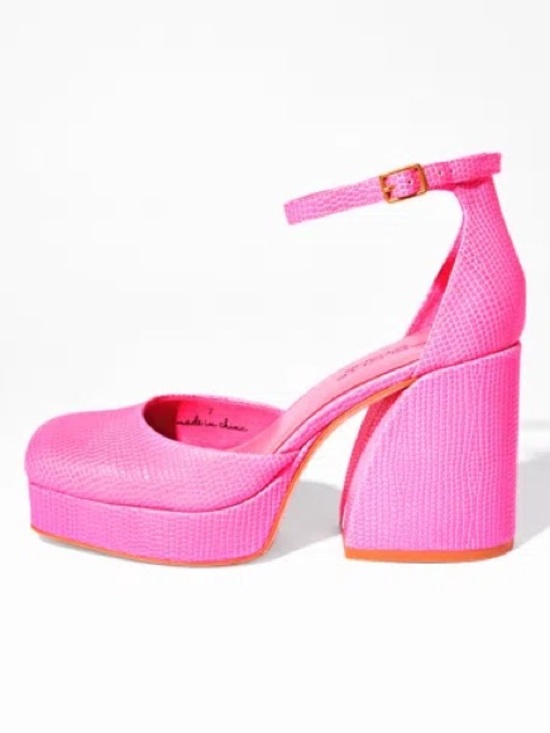 Charlotte Stone Shoes - Nib Charlotte Stone Pink fran Platform Heels
